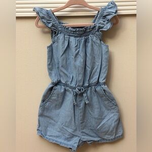 NEVER WORN Cat & Jack Toddler Denim Romper